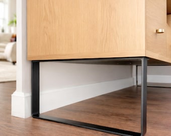 Steel Cabinet Feet, 15cm Height TV Stand Legs, Furniture Feet, Replacement Dresser Legs, CRUDO FLAT 40.5