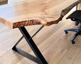 X-shaped Dining Table Legs, Modern Desk Legs, Bench Legs, Coffee Table Legs, Set of 2,  MR ZEET 80.40