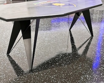 Geometric Steel Table Legs, Designer Table Legs, Modern Desk Legs, Set of 2, ROYAL FLAT