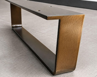 TV Lowboard Legs, 10cm Height Cabinet Feet, Replacement Dresser Legs, Media Unit Stand Legs, CRUDO FLAT 40.5