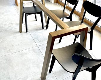 Steel Table Legs, Desk Frame, Simple Form Steel Dining Table Base, CLEO BASE 80.40
