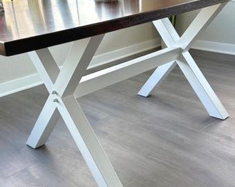 Farmhouse Steel Table Legs, Heavy Duty Table Base, XERO 70.70