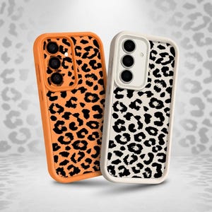 Funda protectora de TPU suave con estampado de leopardo para Samsung Galaxy S26 S25 S24 S23 Ultra Plus FE Edge.
