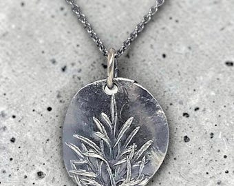 Leaf Impression Pendant