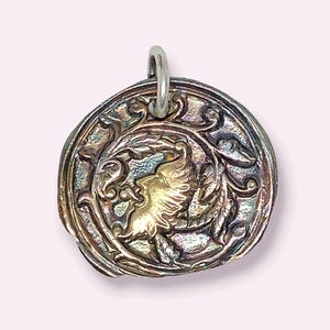 Fine Silver Renaissance Leaf Man Pendant