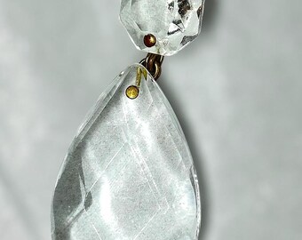 Glass Teardrop & Octagon Chandelier Prisms