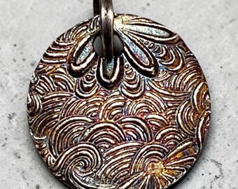 Silver Circle Wave Pendant