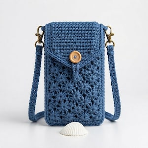 Häkelanleitung für eine Handytasche | Tutorial für Anfänger | Boho-Handytasche | Geschenkidee für sie (PDF-Download)