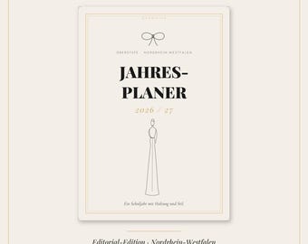 Upper Secondary School Planner 2026/2027 NRW · Editorial A5 Weekly Planner for Printing · Abitur Planner PDF · 6-Ring Binder