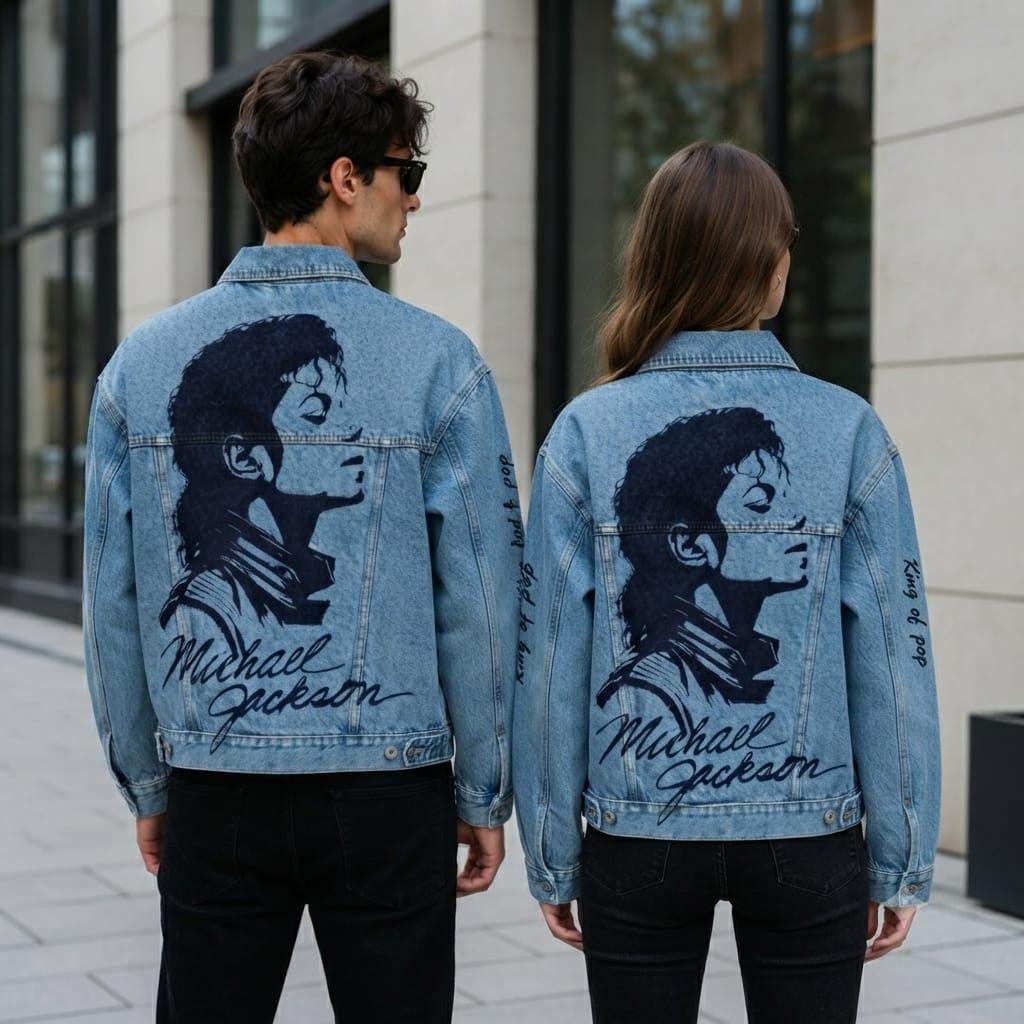 Michael Jackson Denim Jacket - Etsy UK