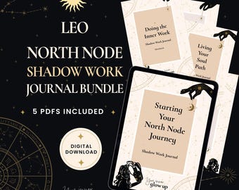Löwe – Nordknoten – Schattenarbeit-Tagebuch-Bundle – Astrologie-Digitaldownload