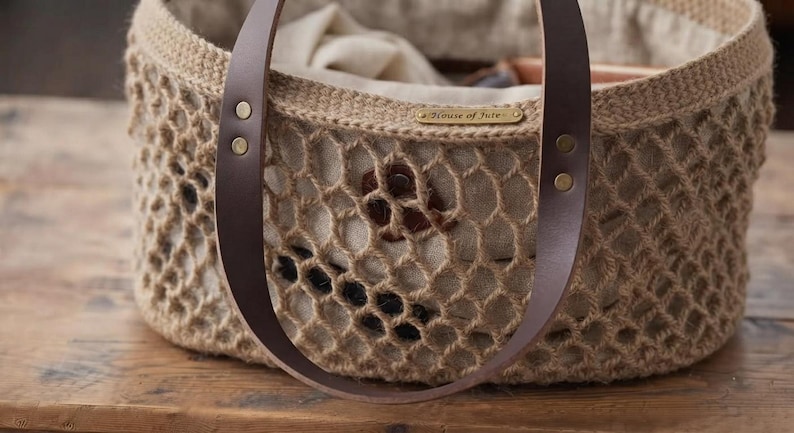 Honeycomb Mesh Crochet Tote Pattern PDF, Market Bag With Handle Guide ...