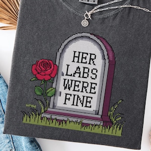 Her Labs Were Fine Shirt, Comfort Colors Chronic Illness Humor Tee, Dark Medical Sarcasm Gift, Funny Support Graphic Top