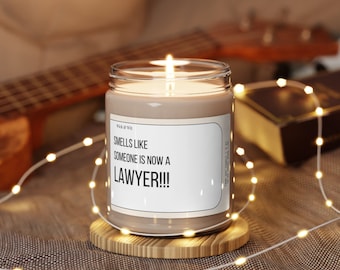 Smells Like Someone is Now a Lawyer Candle, New Lawyer Gift, Law School Grad Gift, Gift for Lawyer, Candle for Lawyer, Funny Lawyer Gift