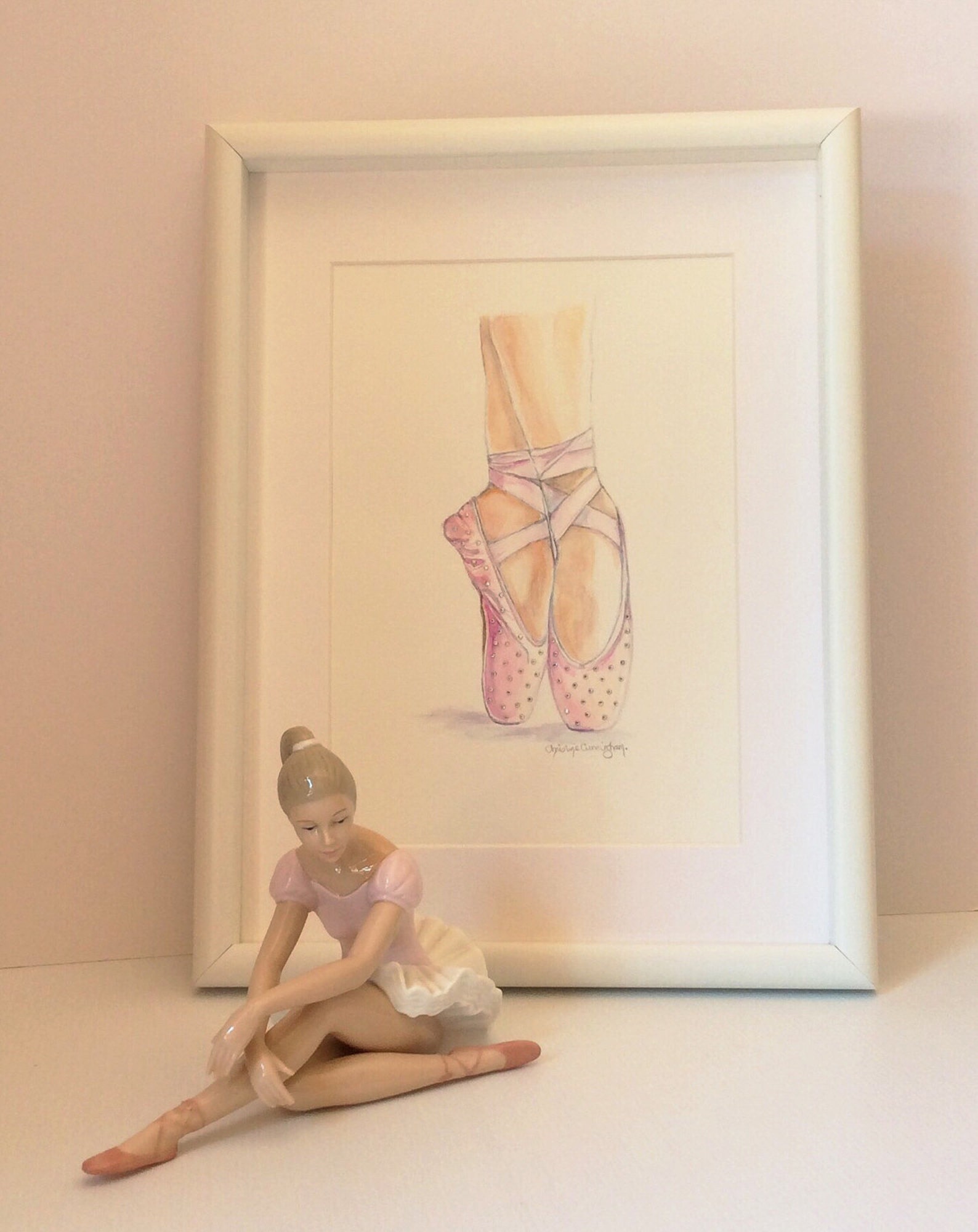 ballet shoes swarovski crystals embellished shoes illustration pointe shoes watercolor print ballet slippers ballerina art dance ballet shoes swarovski crystals embellished shoes illustration pointe shoes watercolor print ballet slippers ballerina art dance