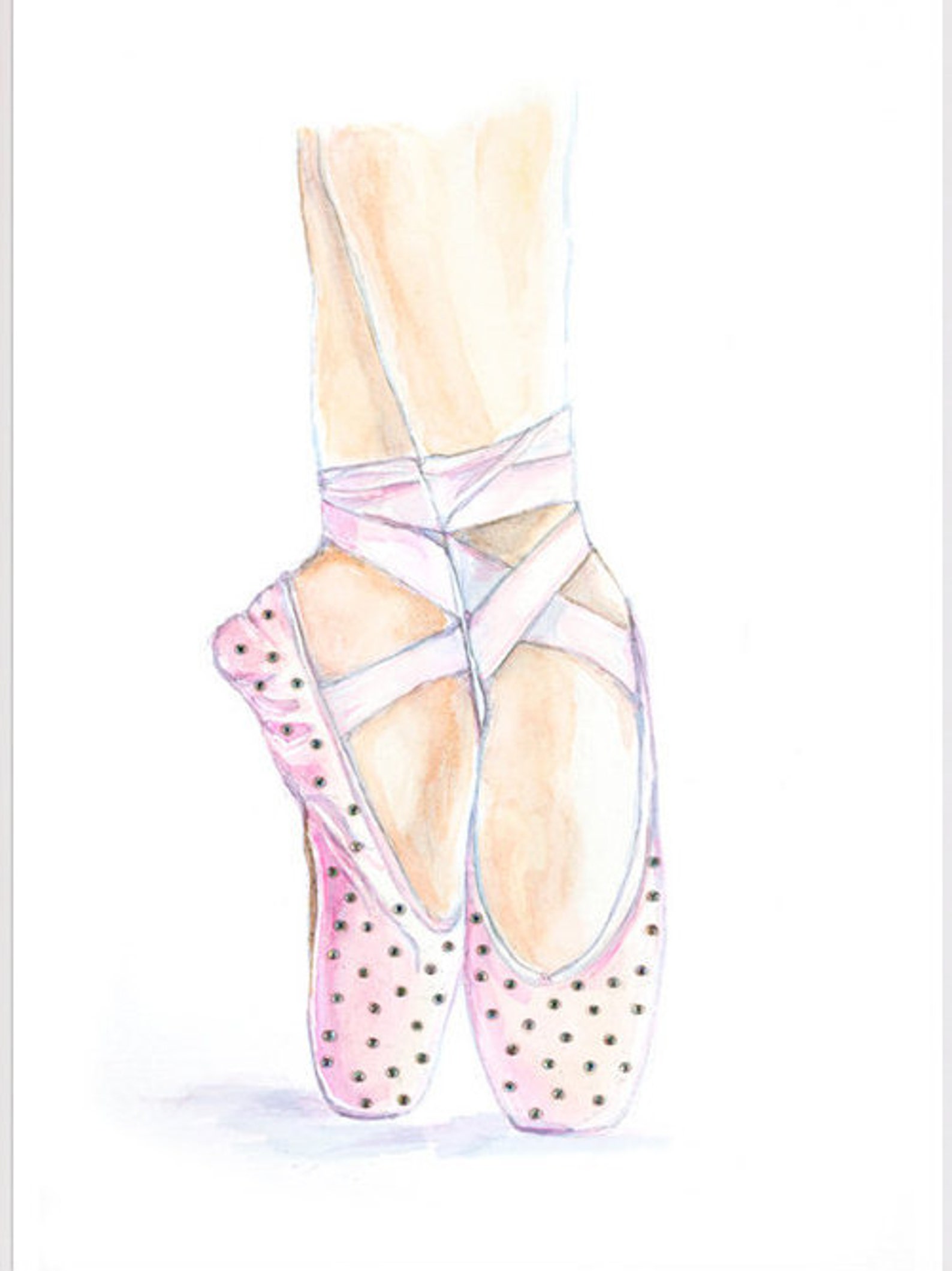 ballet shoes swarovski crystals embellished shoes illustration pointe shoes watercolor print ballet slippers ballerina art dance ballet shoes swarovski crystals embellished shoes illustration pointe shoes watercolor print ballet slippers ballerina art dance