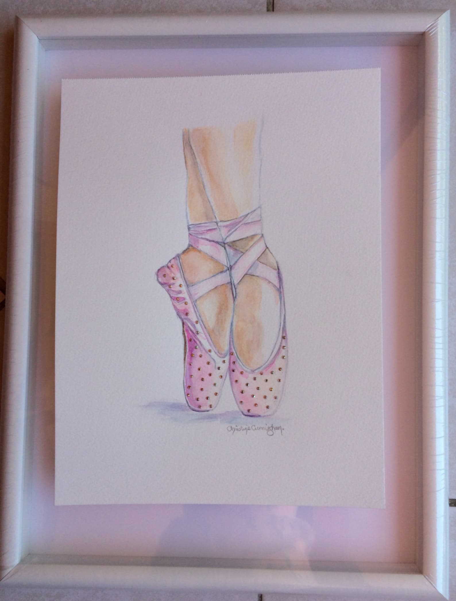 ballet shoes art print swarovski crystals embellished shoes illustration pointe shoes ballet slippers ballerina art dance art ba ballet shoes art print swarovski crystals embellished shoes illustration pointe shoes ballet slippers ballerina art dance art ba