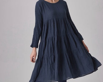 long sleeve peasant dress