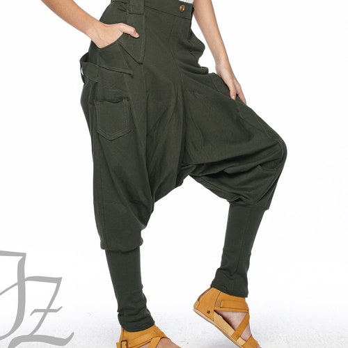 NO.95 Women's Harem Pants With Pockets 