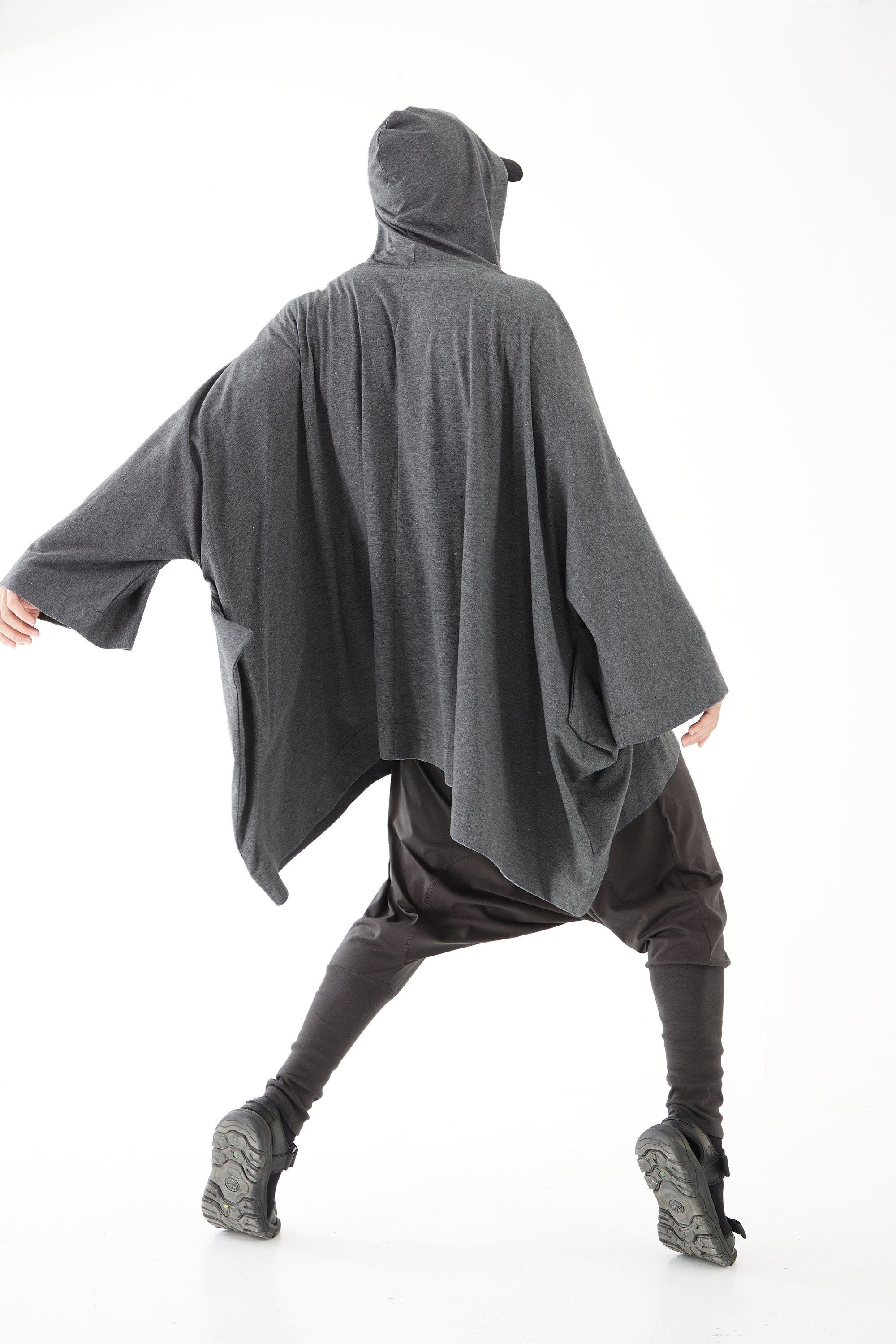 NO.179 Men's Long Sleeve Full-zip Oversized Hoodie Jacket