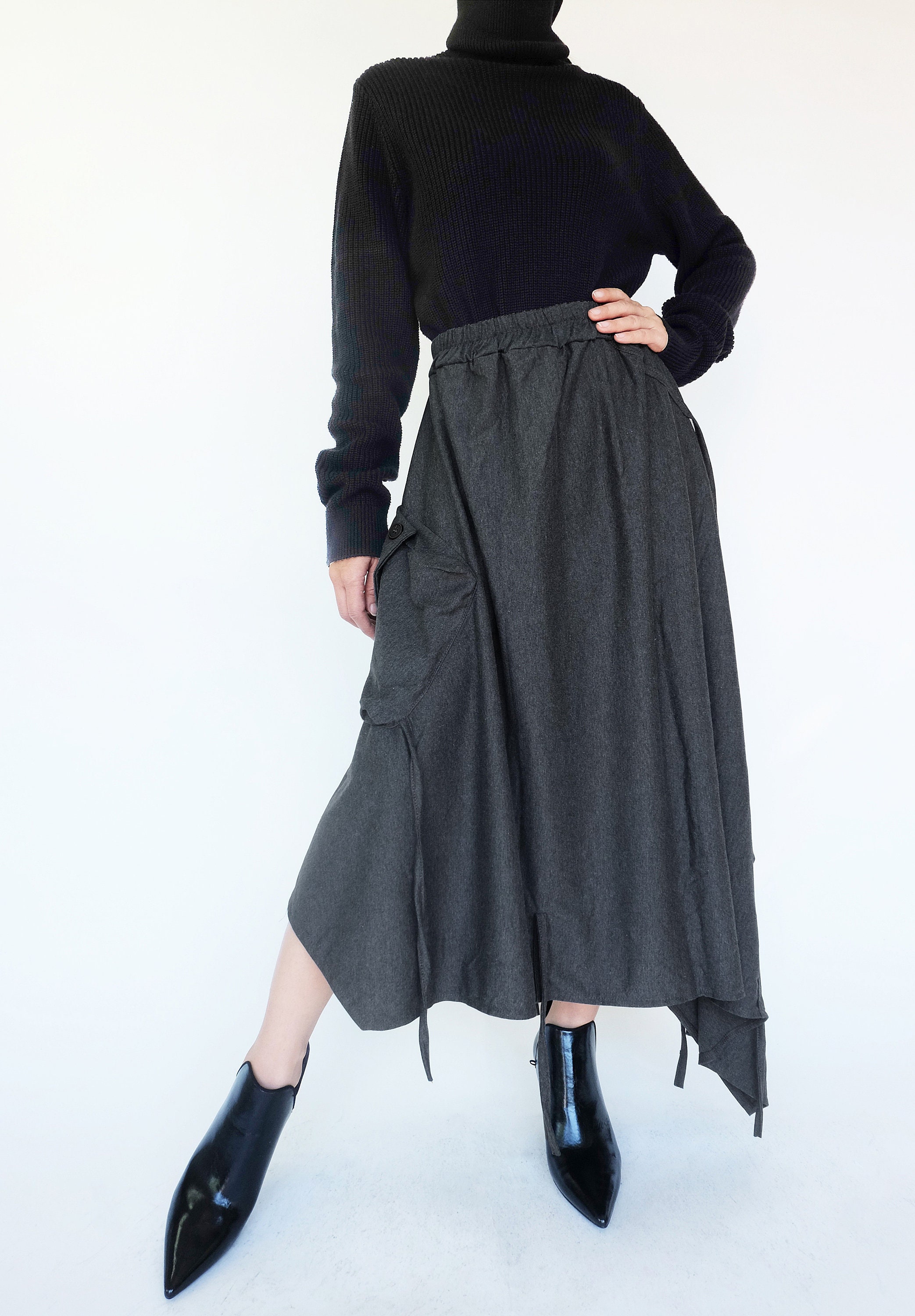 NO.252 Women's Extravagant Asymmetrical Skirt - Etsy