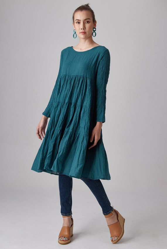 midi babydoll dress womens