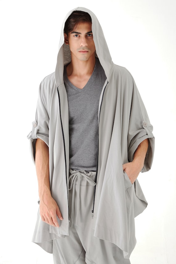 NO.179 Men's Long Sleeve Full-zip Oversized Hoodie Jacket