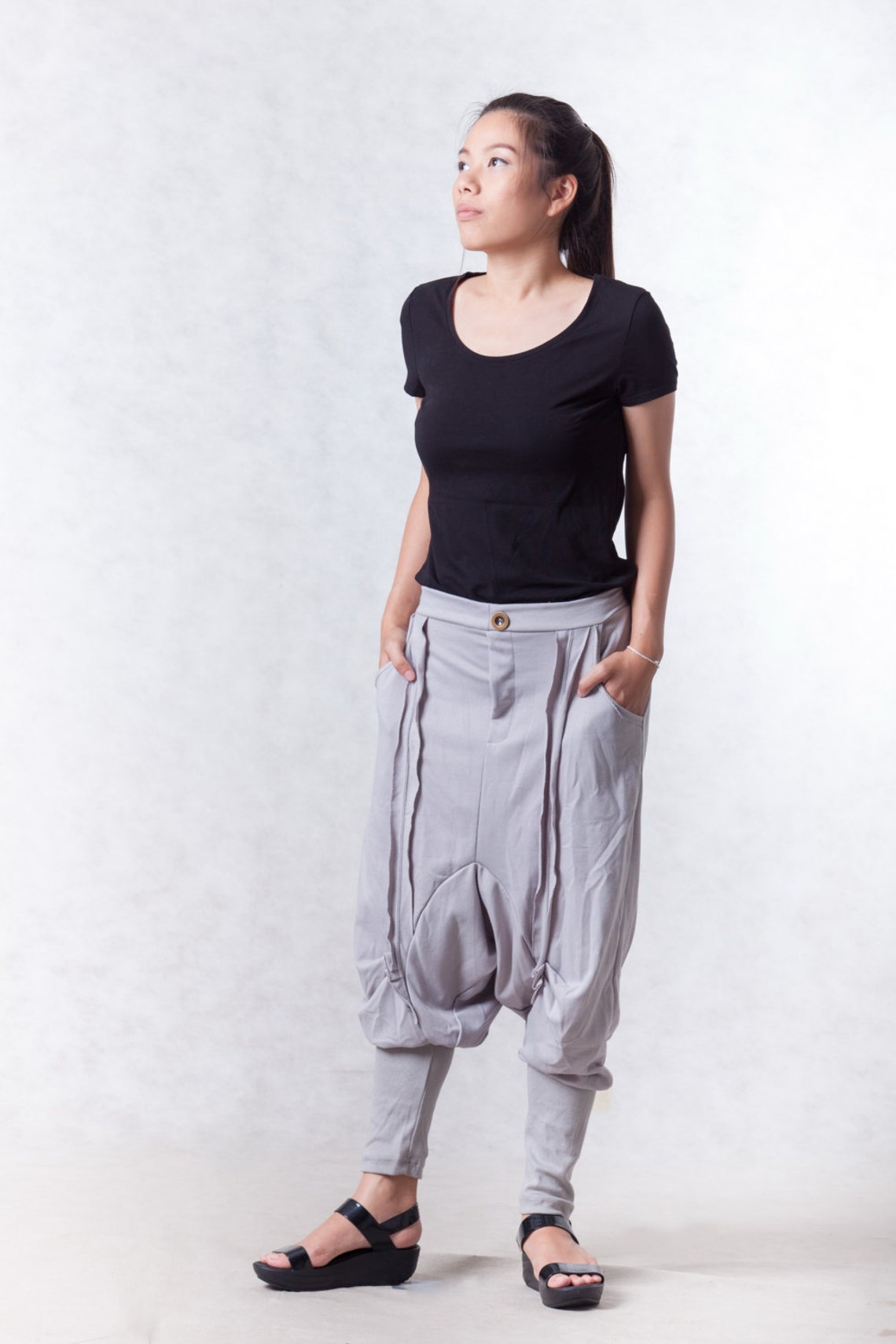 KIDS DROP CROTCH HAREM PANT 4-10 LUCKY CHARMS