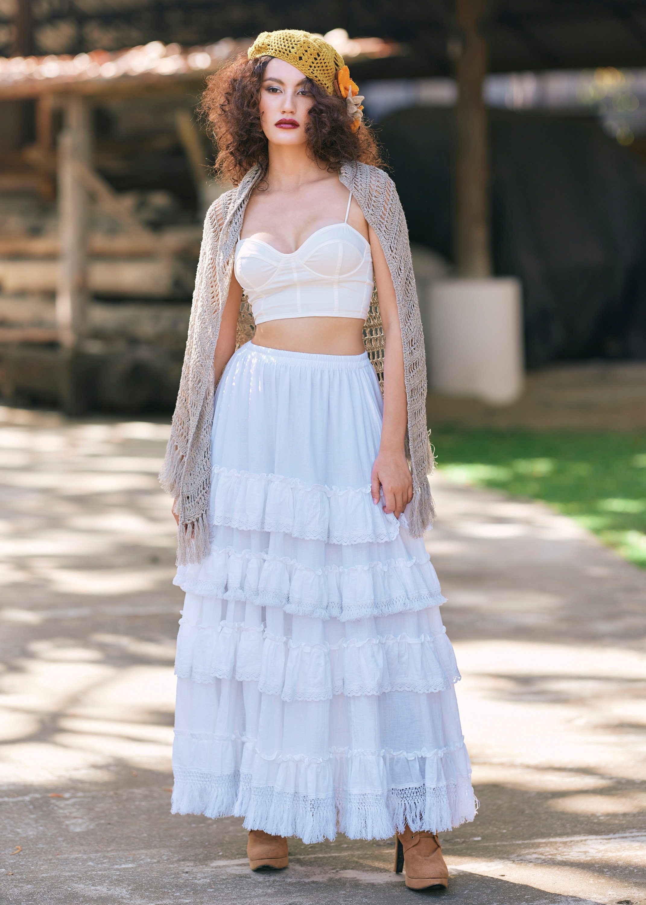 【BAON】Mandto Summer Frill Tiered Long Skirt il_fullxfull.5735209851_qgnu.jpg