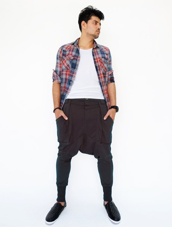 Patch Harem Pants Unisex Patch Harem Pants Unisex