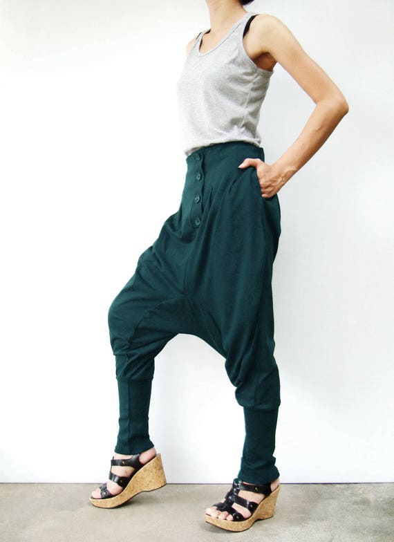 Drop Crotch Harem Pants - Etsy 