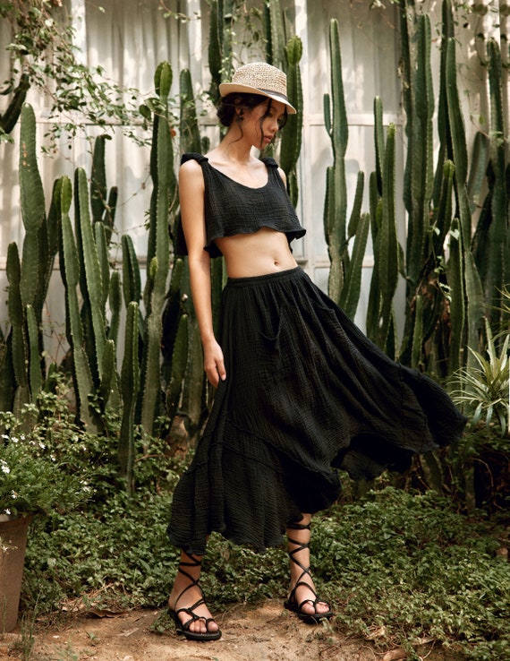 Tiered a cheap line skirt