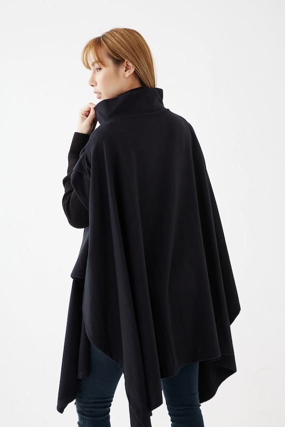 NO.279 Women's Stand Collar Poncho Sweater, Extravagant NO.279 Women's Stand Collar Poncho Sweater, Extravagant