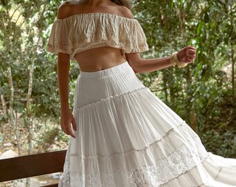 [LOW CLASSIC] / ☆ 25SS BAMBOO LACE SKIRT / OFF WHITE LOW CLASSIC] / ☆ 25SS BAMBOO LACE SKIRT / OFF WHITE Bamboo