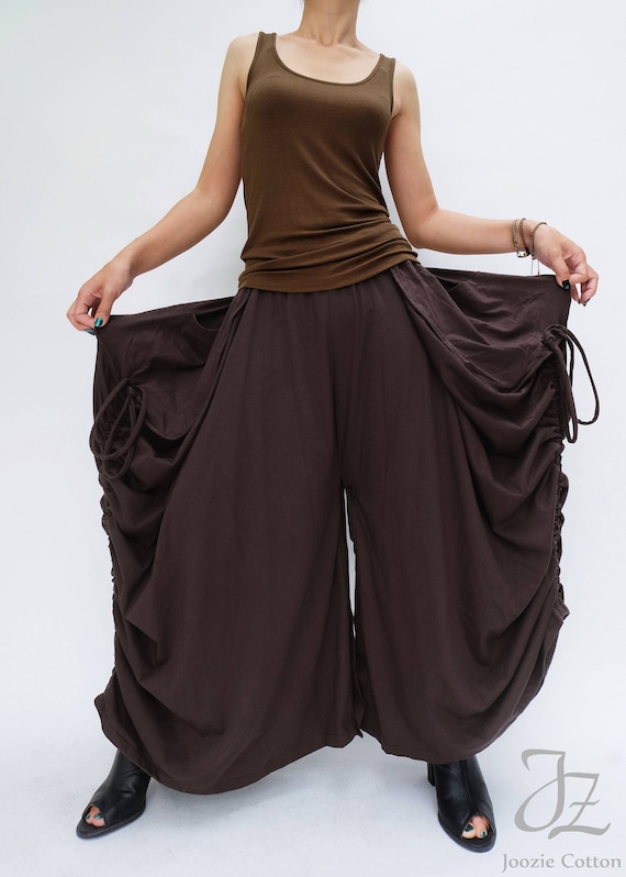 NO.175 Gonna pantaloni con tasca grande applicata da donna gonna