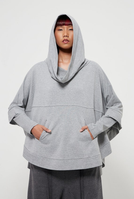 NO.176 Women's Dolman Sleeve Hoodie Sweater, Aesthetic