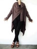 NO.61 Women’s Long Sleeve Open Front Extravagant Cardigan #Heather Brown 