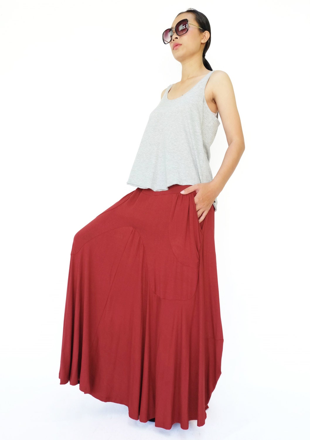 NO.136 Womens Softly Softly Long Maxi Skirt | Etsy