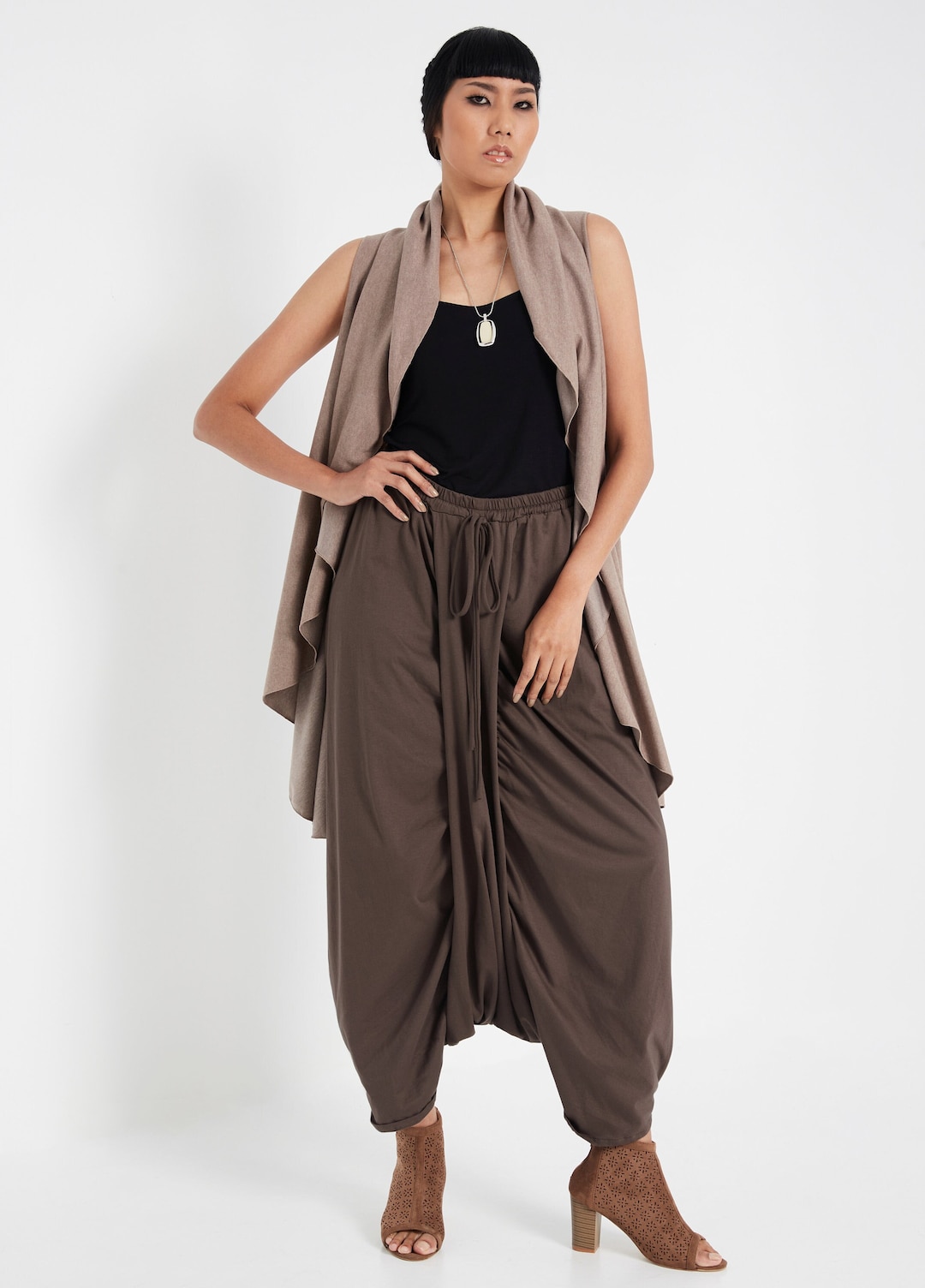 Pantaloni Eleganti Pantaloni Morbidi Cavallo Basso Gonna/pantaloni