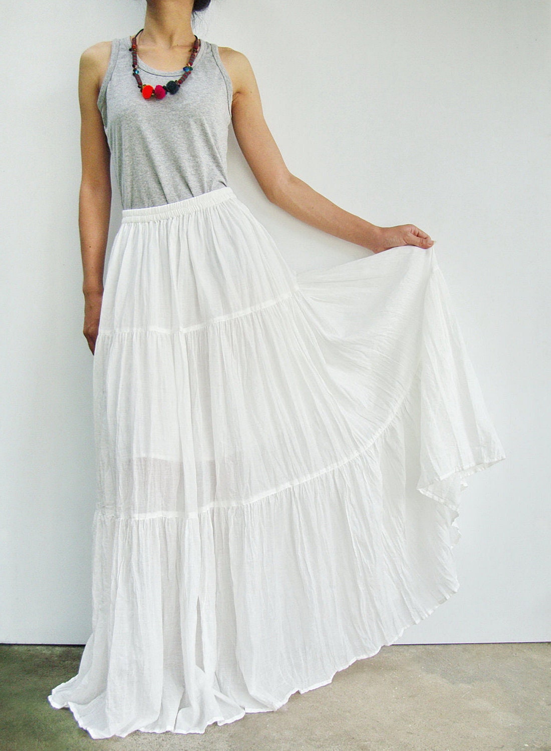 white gypsy maxi dress