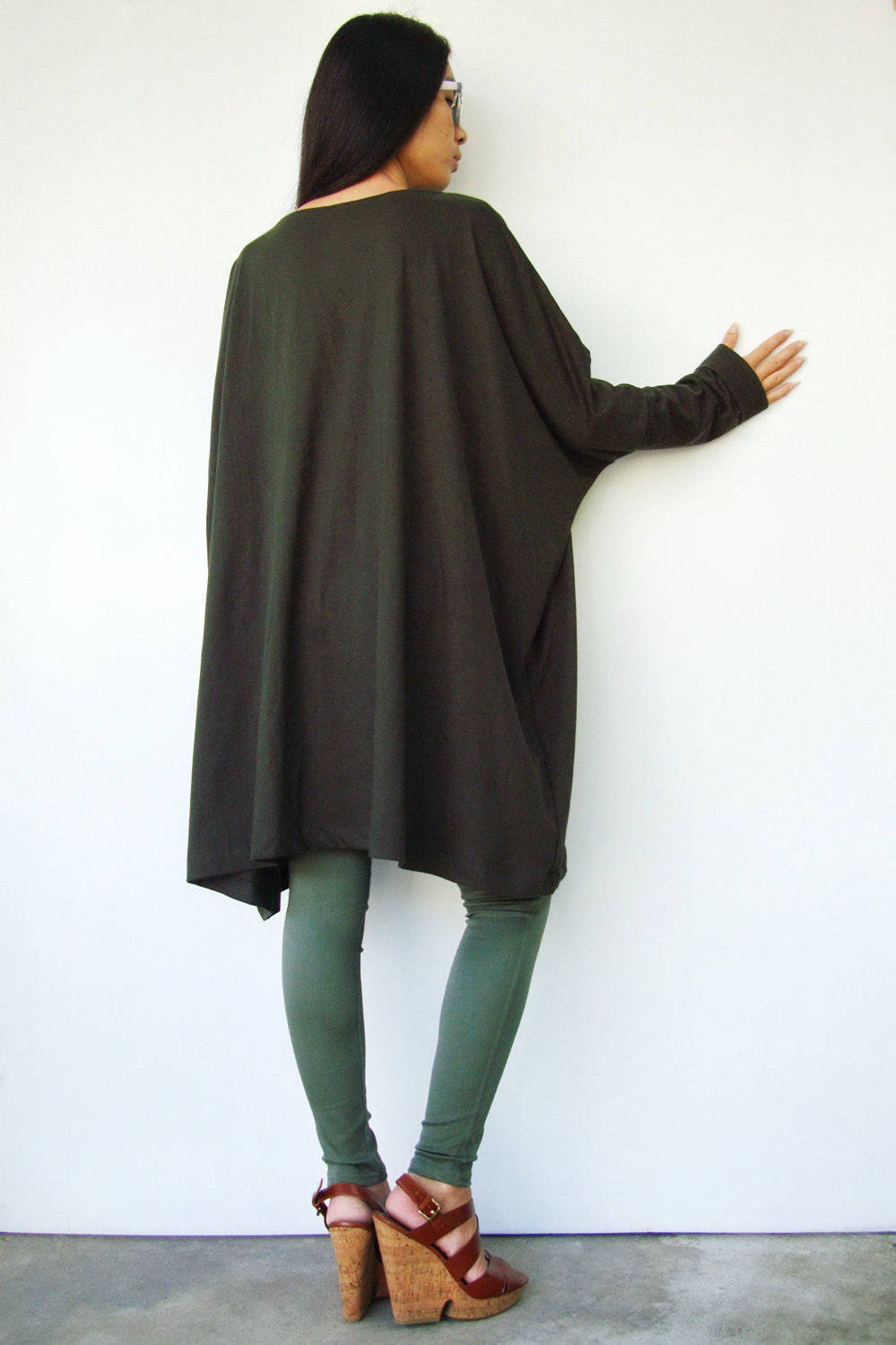 Focus Clothing - Cowl Neck Long Sleeve Tunic FINAL SALE ITEM main image 0