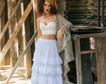 【BAON】Mandto Summer Frill Tiered Long Skirt il_fullxfull.5735209851_qgnu.jpg