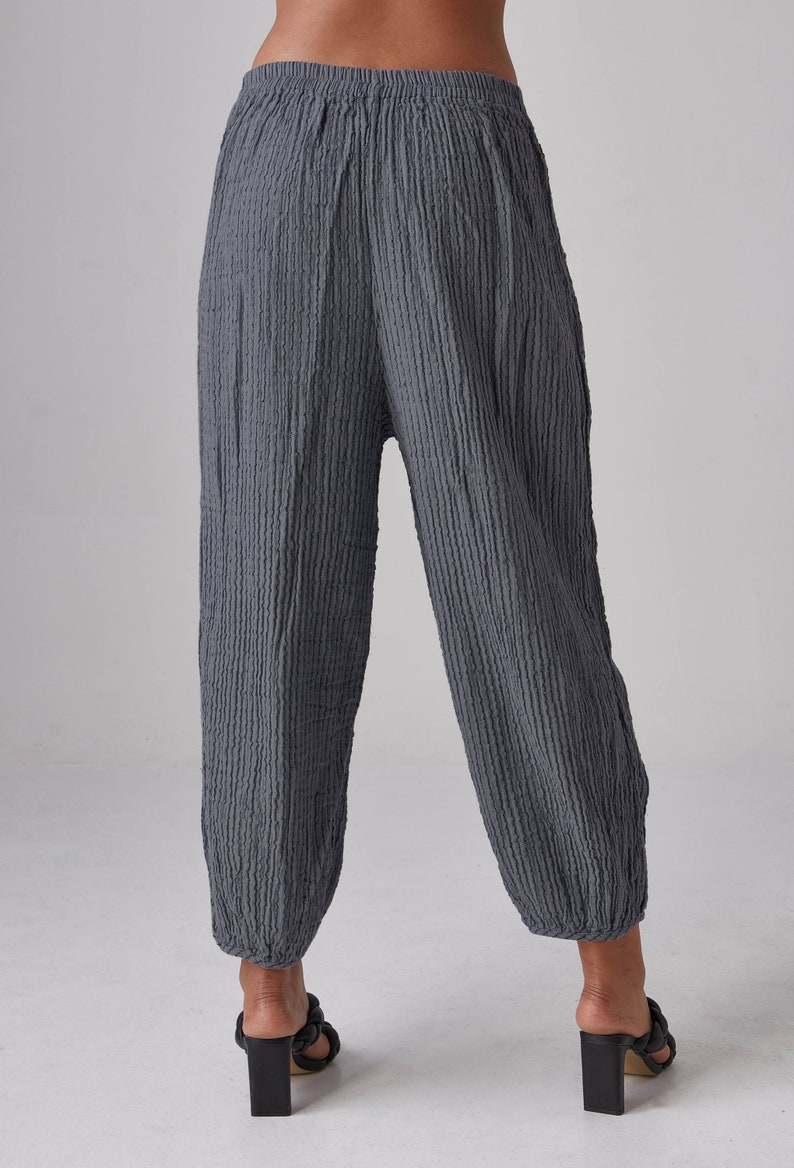 striped ankle pants
