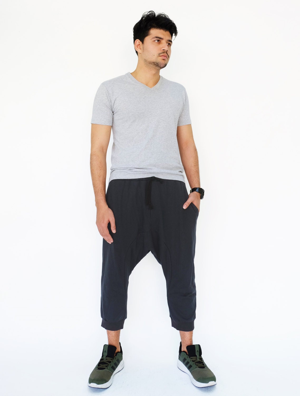 パンツ JULIUS Shirring Crotch Cropped Pants JULIUS[ユリウス] / GORDINI Shirring Crotch Pants