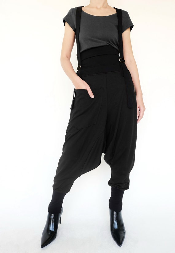 Waist Suspender Harem Pants Drop 