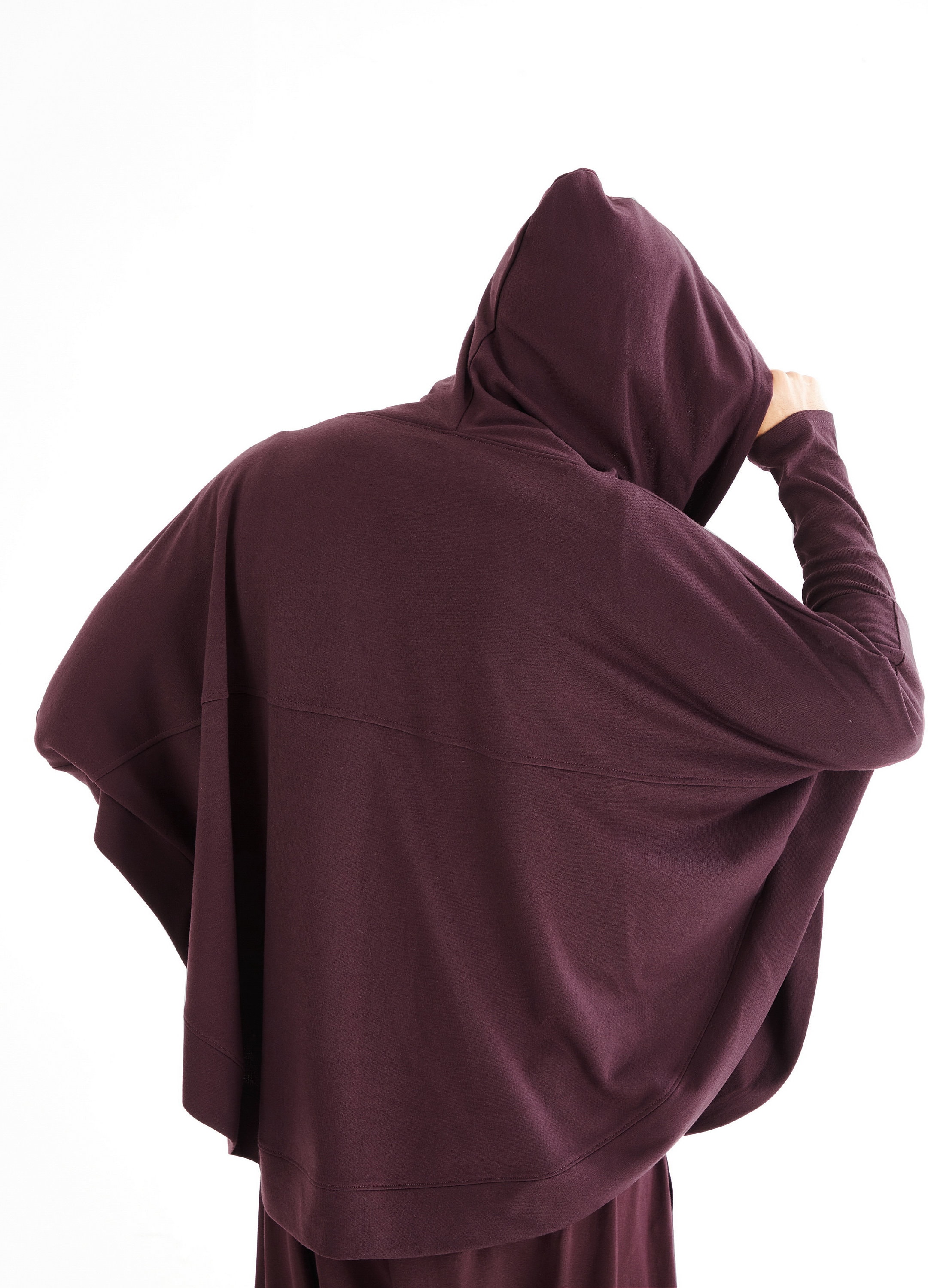 NO.176 Men's Dolman Sleeve Hoodie Sweater, Aesthetic Hoodie in