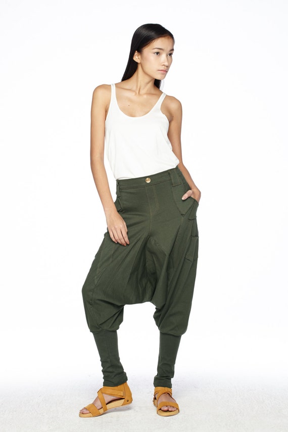 N ° 95 95 95 Dark Olive Jersey décontracté pantalon Sarouel en coton pantalon, poches Unique Drop-entrejambe pantalon, unisexe 4949a0 N ° 95 95 95 Dark Olive Jersey décontracté pantalon Sarouel en coton pantalon, poches Unique Drop-entrejambe pantalon, unisexe 4949a0
