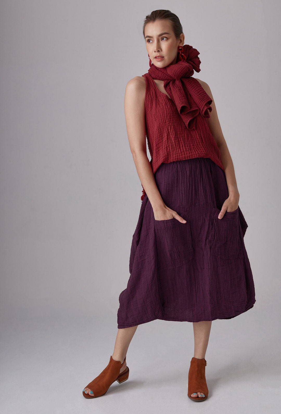 【NONCODE】linver pocket banding skirt Flirty Length Pocketed Skirt – BANDI Wear