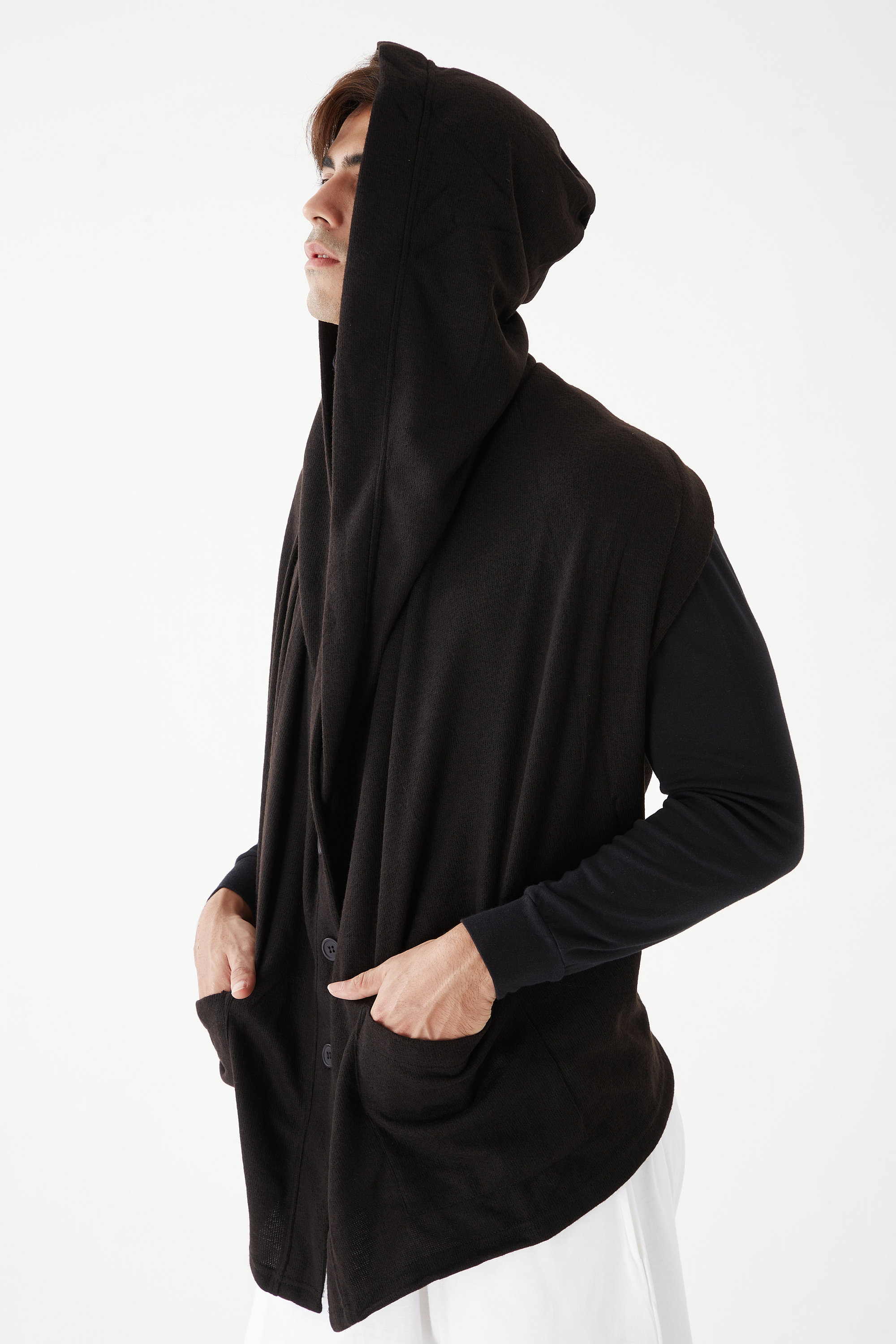 Hooded Long Vest - Etsy