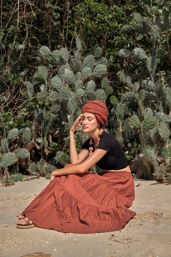 Peasant hippie gypsy skirt discount